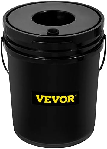 VEVOR 5 Buckets DWC Hydroponic System, 5 Gallon, Deep Culture, Plants Grow Ki...