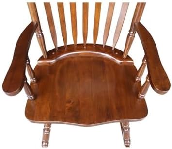 International Concepts Home Accent Solid Wood Rocker in Espresso