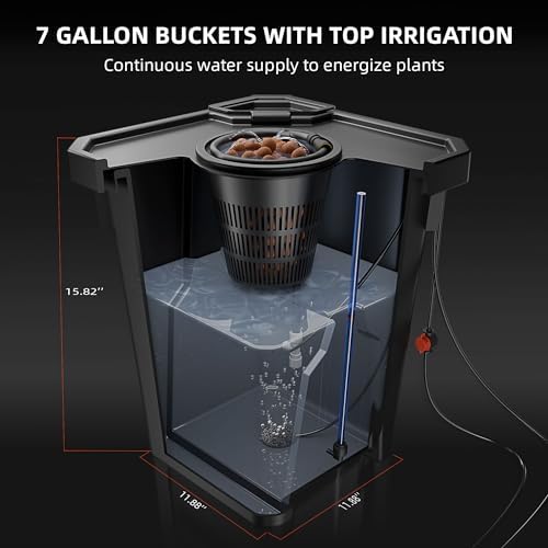 Spider Farmer DWC Hydroponics Growing System Kit 2 Buckets for Indoor Plant