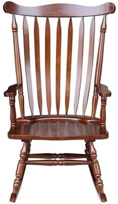 International Concepts Home Accent Solid Wood Rocker in Espresso