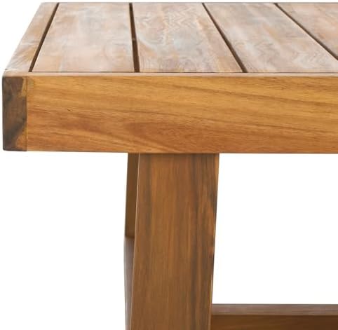 SAFAVIEH Outdoor Duncan Wood Coffee Table, 50" Natural PAT7331A
