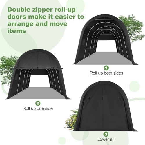 COBIZI Carport Canopy 10x20 Heavy Duty Portable Garage,