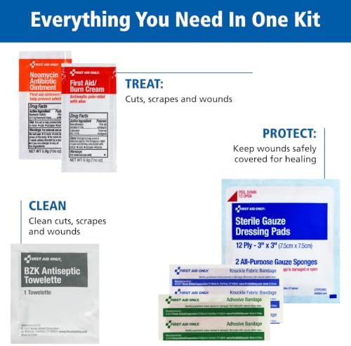 First Aid Only 25-Person Contractor First Aid Kit for Jobsites