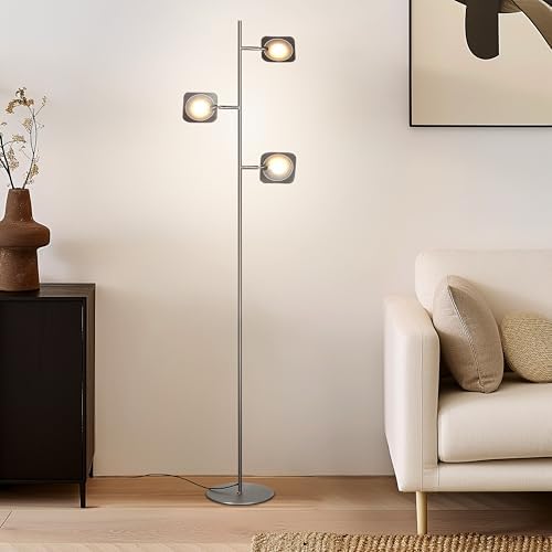 Brightech Tree Floor Lamp for Living Rooms & Offices, Dimmable Standing L...
