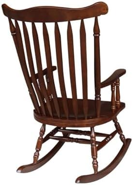 International Concepts Home Accent Solid Wood Rocker in Espresso