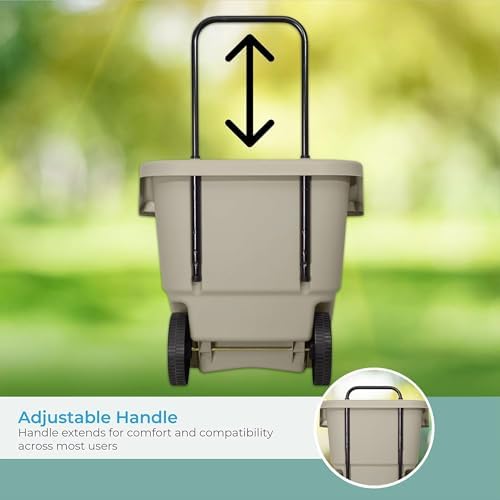 Suncast 2-Pack Multipurpose Rolling Lawn and Garden Utility Cart, 15 Gallon, ...