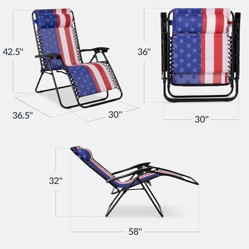Best Choice Products Set of 2 Extra Wide Zero Gravity Chair Recliner
