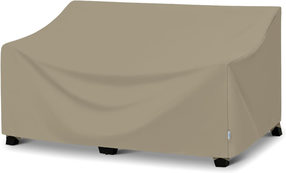 SunPatio Outdoor Waterproof Loveseat Glider Bench Cover, 60"W x 36"...
