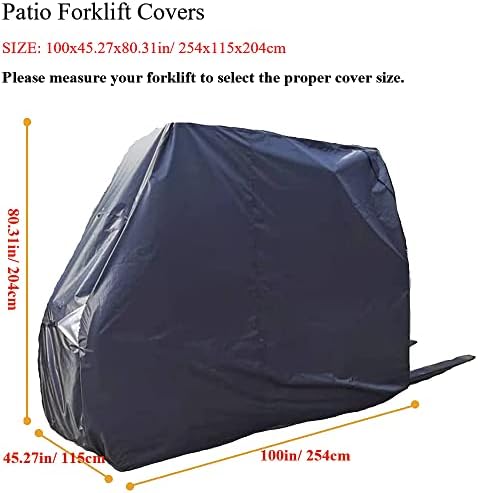 Forklift Cover 420D Oxford Waterproof Heavy Duty Control Forklift Universal R...
