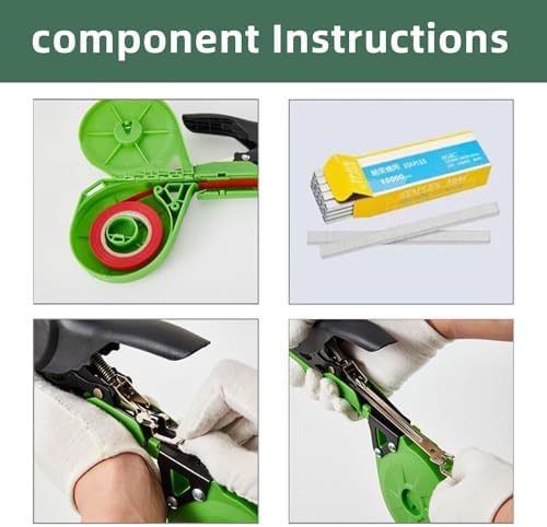 Plant Tying Machine, Lightweight Plant Tying Tape Tool to Tie Up Vine Quickly...