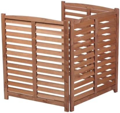 Knocbel Privacy Screen Solid Wood Decorative Fences Air Conditioner Fence Tra...