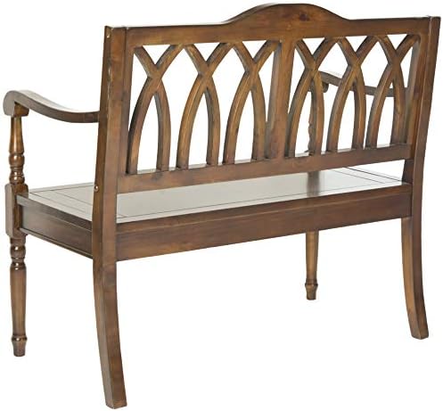 SAFAVIEH Benjamin Wood Bench, 40" Teak AMH6500D