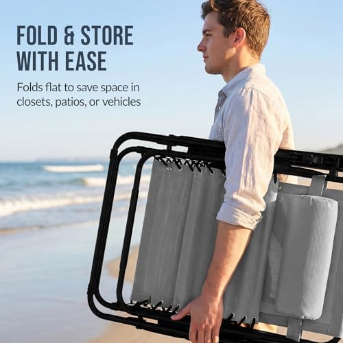 Best Choice Products Set of 2 Extra Wide Adjustable Steel Mesh Zero Gravity L...