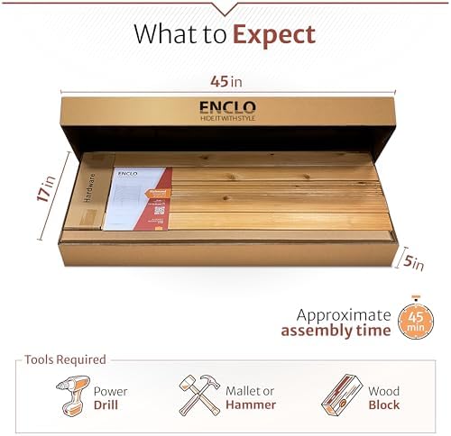 Enclo Richmond Privacy Screen, Cedar Wood, DIY No Dig Screen Kit