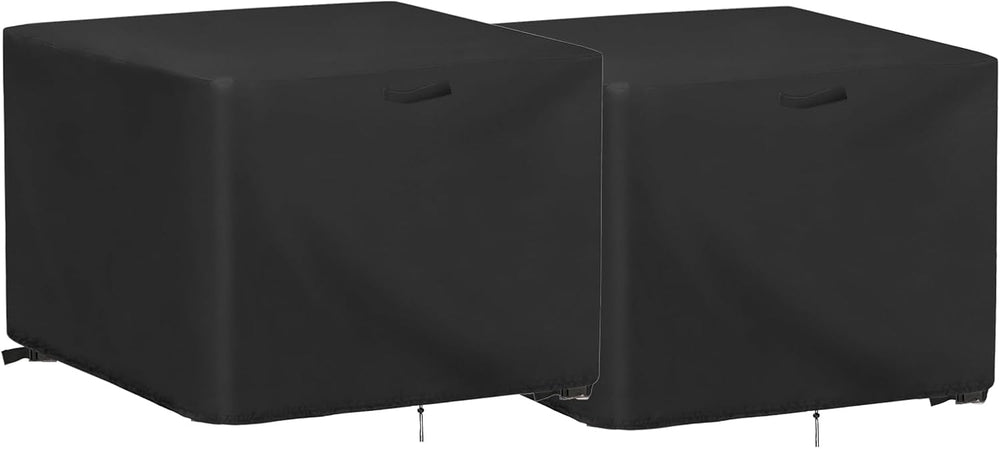 2 Pack Outdoor Ottoman Square Table Cover for 16 Inch Table