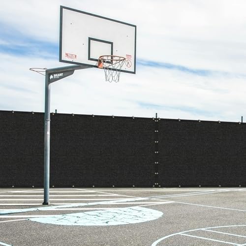 6' x 10' Black Privacy Screen Fence Cover Heavy Duty Fencing Mesh wit...