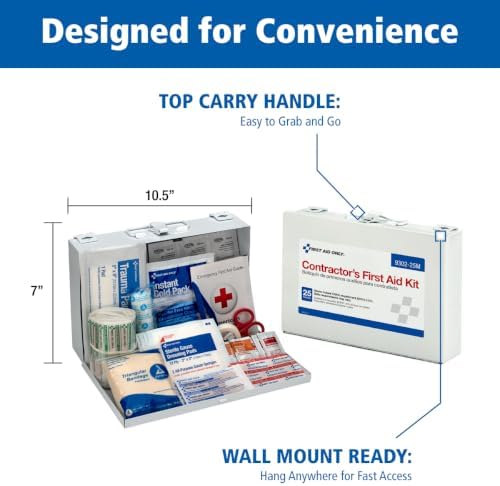 First Aid Only 25-Person Contractor First Aid Kit for Jobsites