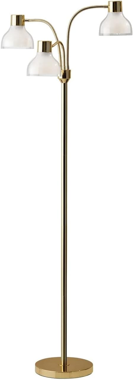 Adesso 3566-04 Presley 3-Arm Floor Lamp, 69 in., 3 X 40W Incandescent/ 13W CF...