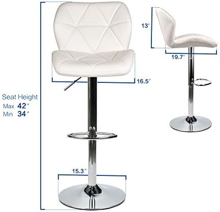 ARTETHYS Bar Table and Chairs Set of 3 Swivel Counter Height Bistro Set