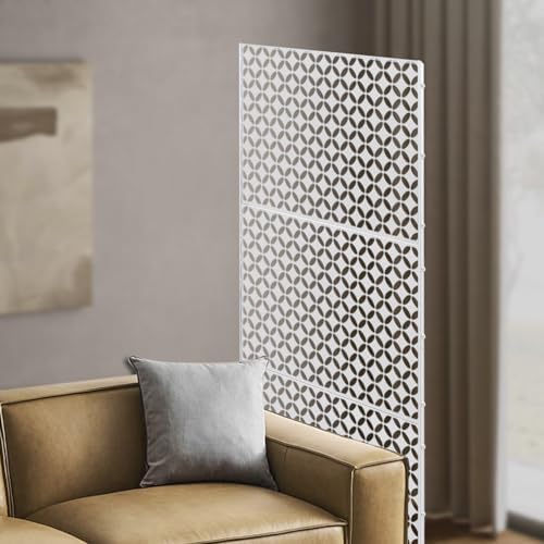 Outdoor Privacy Screen, 3 ft W x 6 ft H Metal Decoative Privacy Screen Panel ...