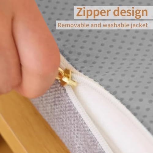 3cm Thick Bench Cushion for Indoor/Outdoor Custom Size Thick Linen Non-Slip S...