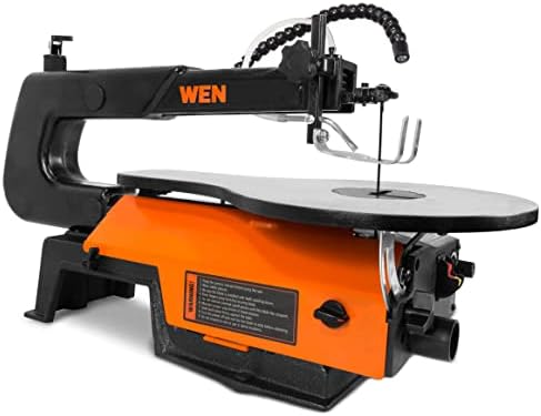 WEN Variable Speed Scroll Saw, 16-Inch with Work Light and Easy Access Blade ...