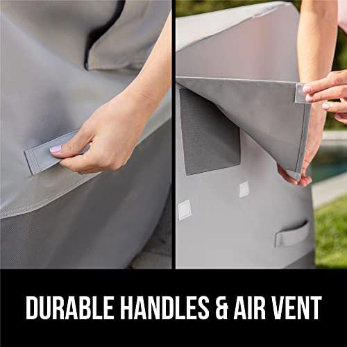GORILLA GRIP Waterproof Outdoor Patio Sofa Cover, 80 Inch, Silver