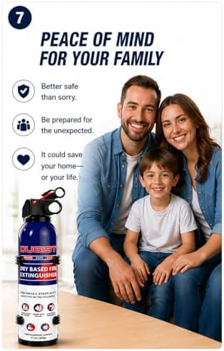 ABC Fire Extinguisher for Home & Vehicle - Compact Fire Extinguisher | Gr...