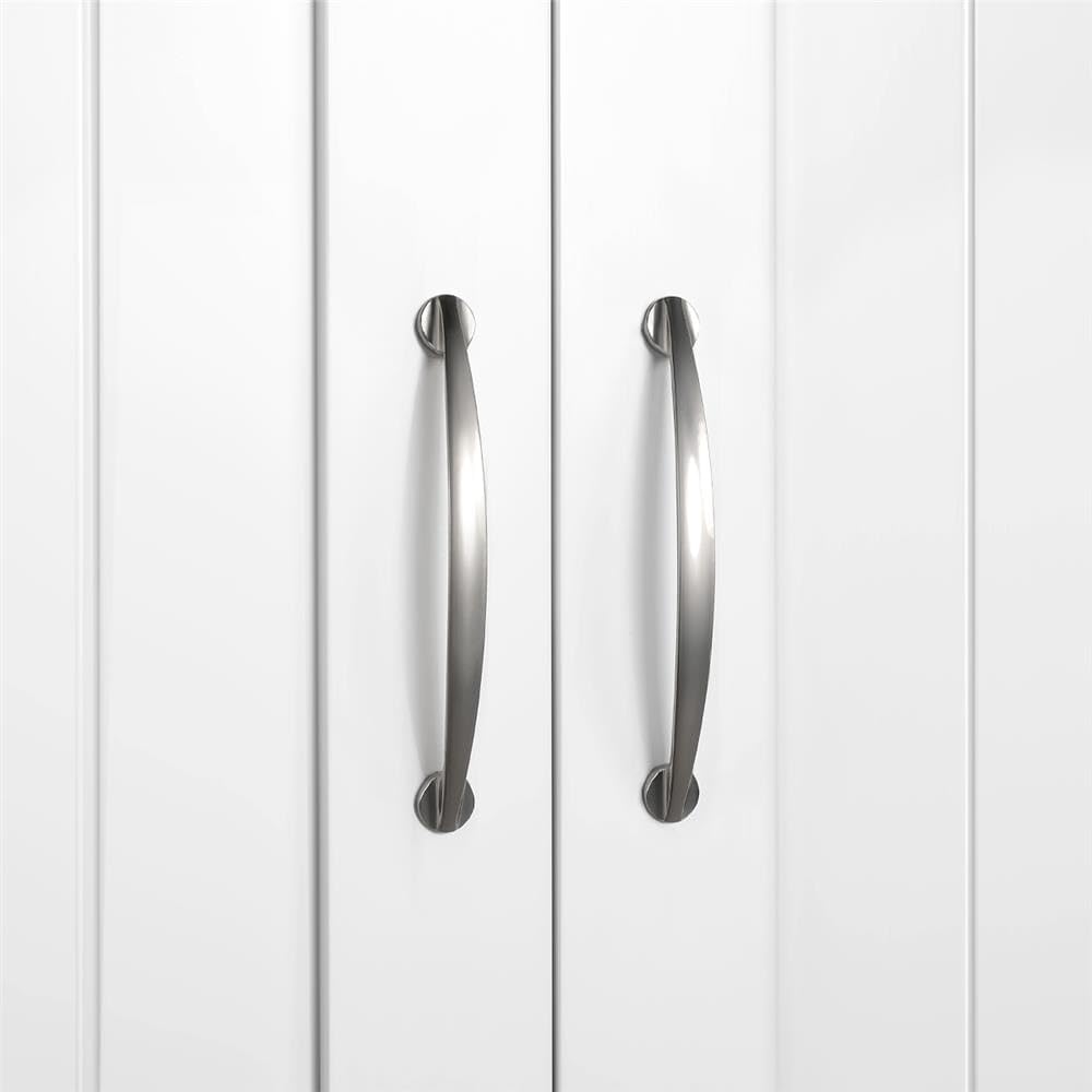 Yaheetech Wall Mounted Bathroom Storage Cabinet with Doors, Laundry, White