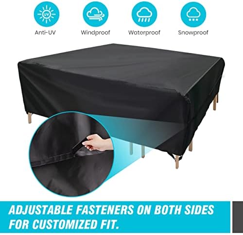Velway Patio Furniture Cover Outdoor, Waterproof Rectangular Patio Table Chai...