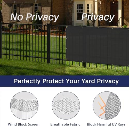 Windscreen4less 6'x50' Privacy Fence Screen Heavy Duty Windscreen Fen...
