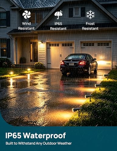 Linkind Solar Lights Outdoor Waterproof LED Spotlights Warm White 4 Pack