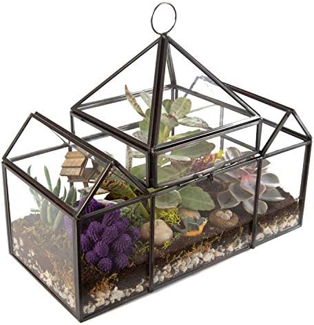 D'Eco Glass Castle Plant Terrarium, Centerpiece & Wedding Letterbox