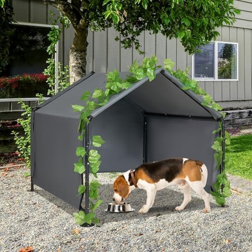 Large Dog Shade for Outside - Outdoor Dog Canopy Pet House Dog Tent Shelter