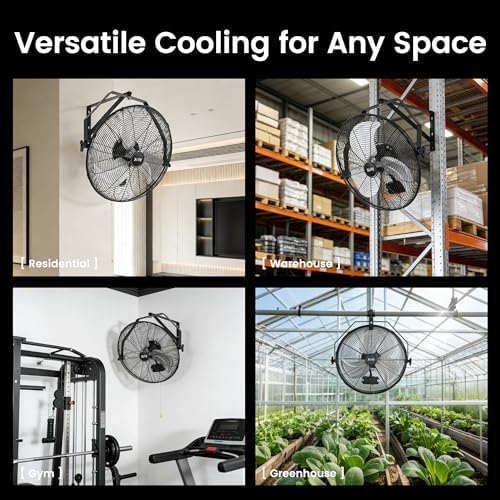 Xcity Wall Mount Fan 18", 3-Speed, IP44 Waterproof & Weatherproof