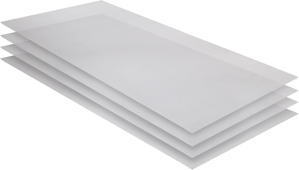 RESILIA Industrial Shelf Liner Set for Wire Shelving – 4 Pack, 24” x 72” Heav...