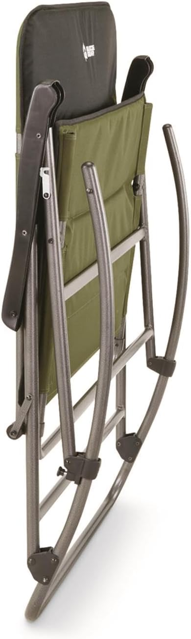 Guide Gear XXL Oversized Rocking Camping Chair, Heavy-Duty 600 lb Capacity Po...