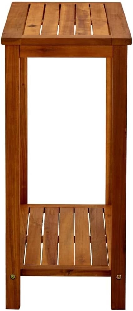 vidaXL Solid Acacia Wood Patio Console Table - 31.5"x13.8"x29.5&quo...