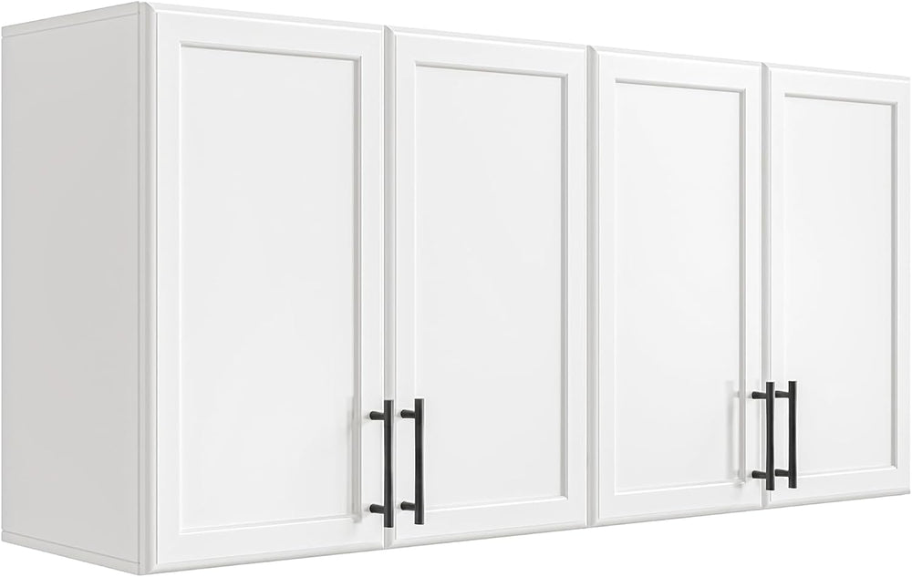 47.2" W Laundry Room Cabinets Wall Mounted, Adjustable Shelf, Floating W...