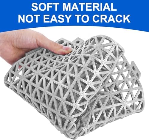 MYFAMIREA Modular Interlocking Cushion 24 Pack 11.8" x 11.8" Rubber...