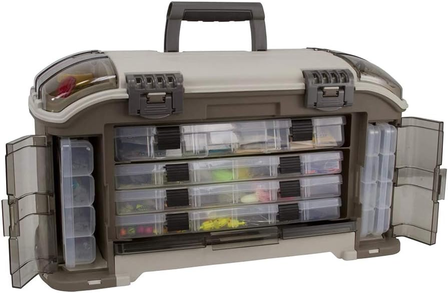 Plano Angled 787 Guide Series Stowaway Tackle System- Includes 7 Stowaways, F...