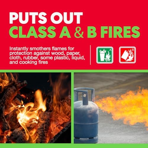 2-Pack Emergency Fire Blanket - ASTM Certified Fire Suppression Blanket for H...