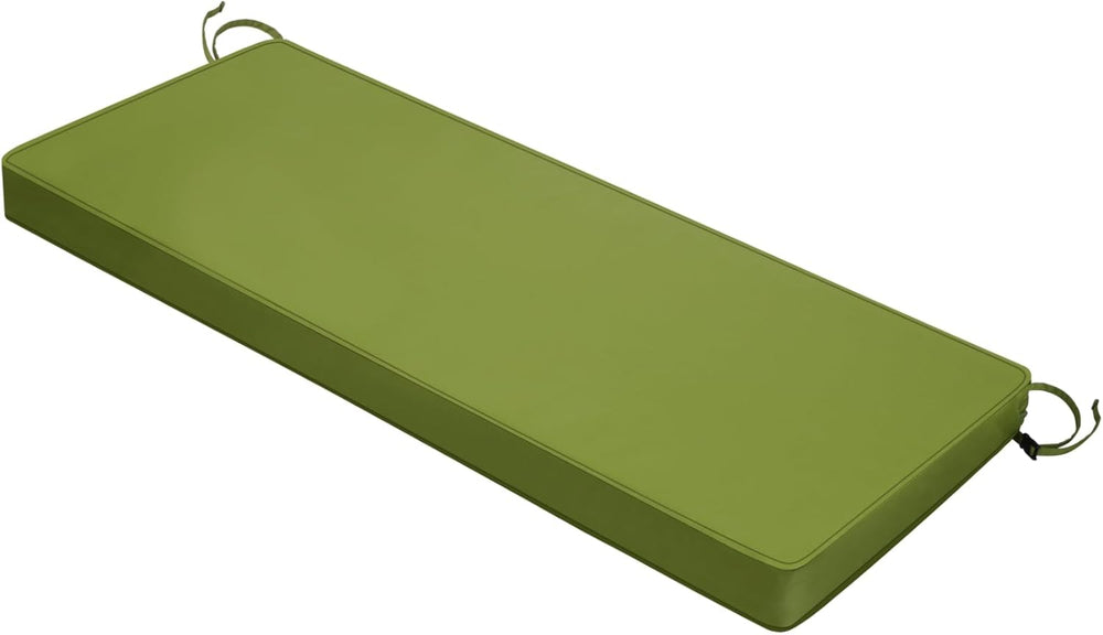Mrsenloi Outdoor Bench Cushion, 48 x 16 x 3 in, Green, 28D Foam