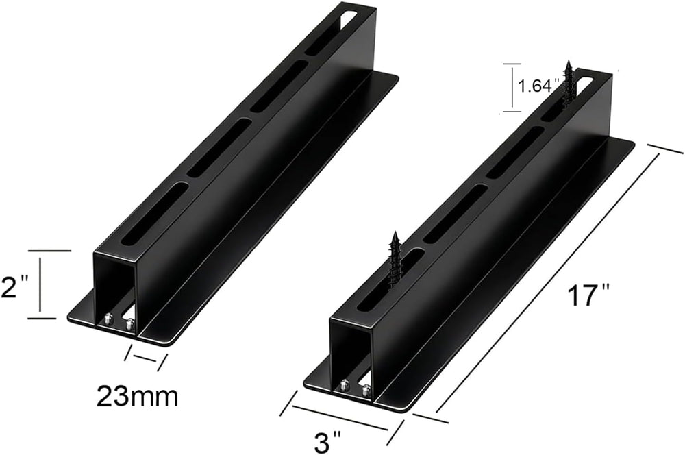 Garage Ceiling Storage Racks, Ceiling Mount Bin Holder, 4 Sets for 3 Bins