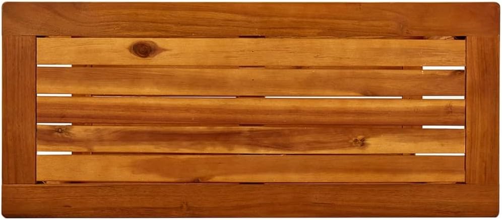 vidaXL Solid Acacia Wood Patio Console Table - 31.5"x13.8"x29.5&quo...