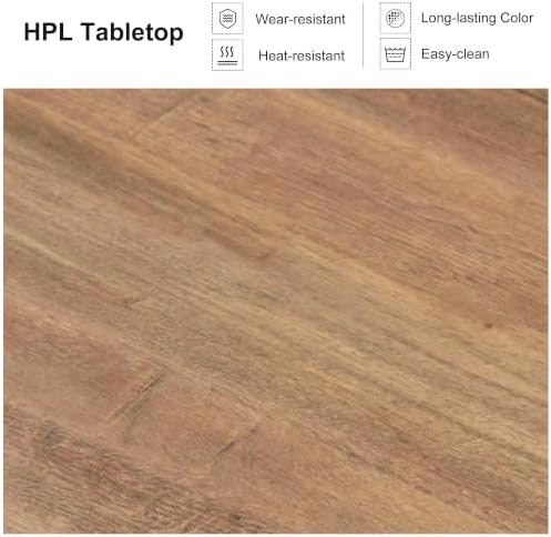 PURPLE LEAF 13 Pieces Patio Dining Set with Cushion and Arm, Deep Teak