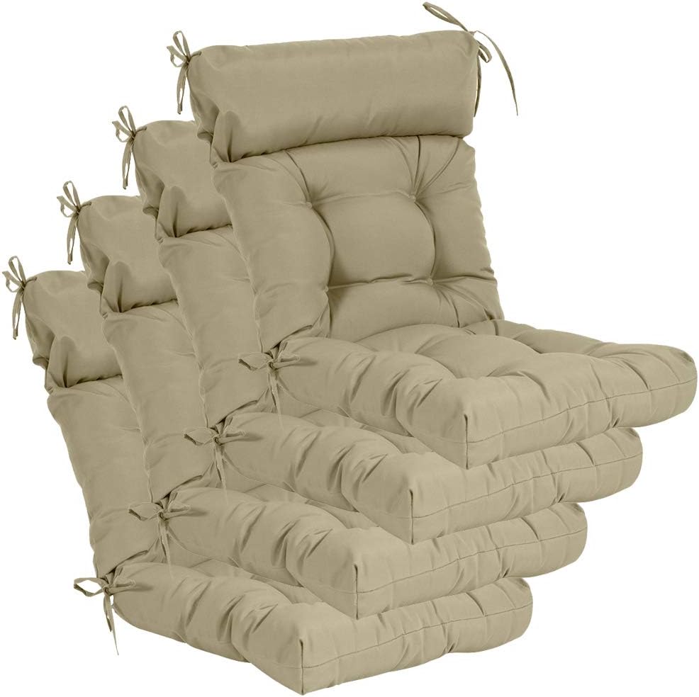 Outdoor Rocking Chair Cushion 43x21 Inch, 100% Polyester Waterproof Patio Roc...
