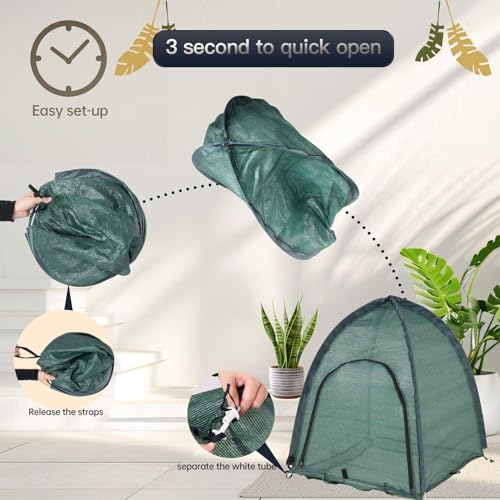 2pack Pop up Plant Sunshade Cloth,Plant Sun Shade Net for Flower UV Resistant...