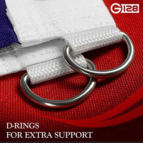 G128 6x10 Ft American Flag Outdoor Deluxe TearProof Series, Featuring Super T...