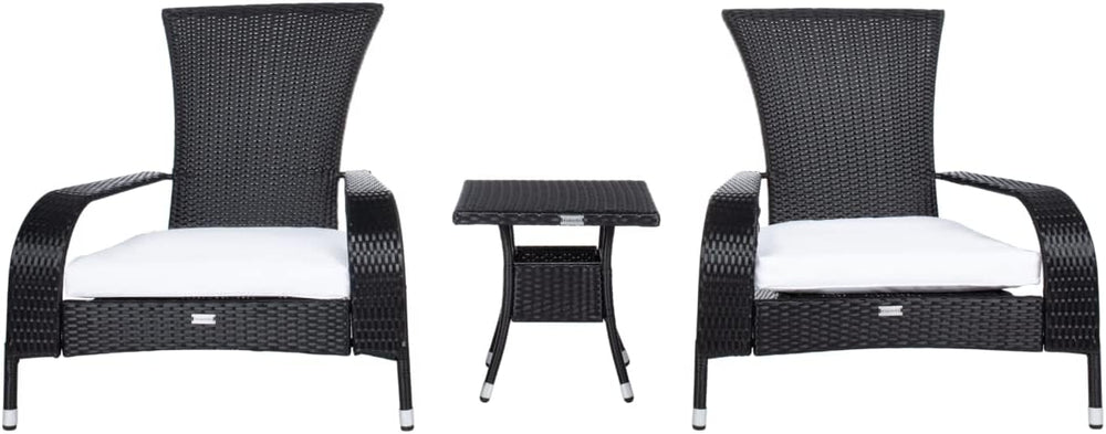 SAFAVIEH Outdoor Edna 3pc 3-Piece Patio Sectional Sofa Set, 19.7" PAT7719A